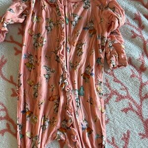 Adorable Pink Baby Onesie with Animal Design